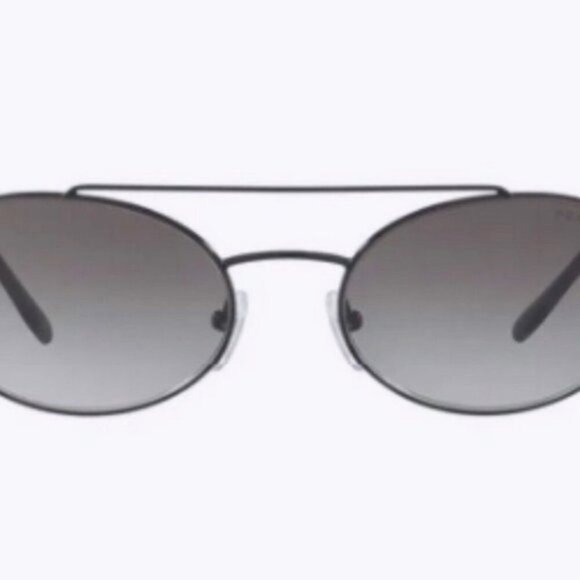 Prada 61mm Oval Sunglasses silver main image 12